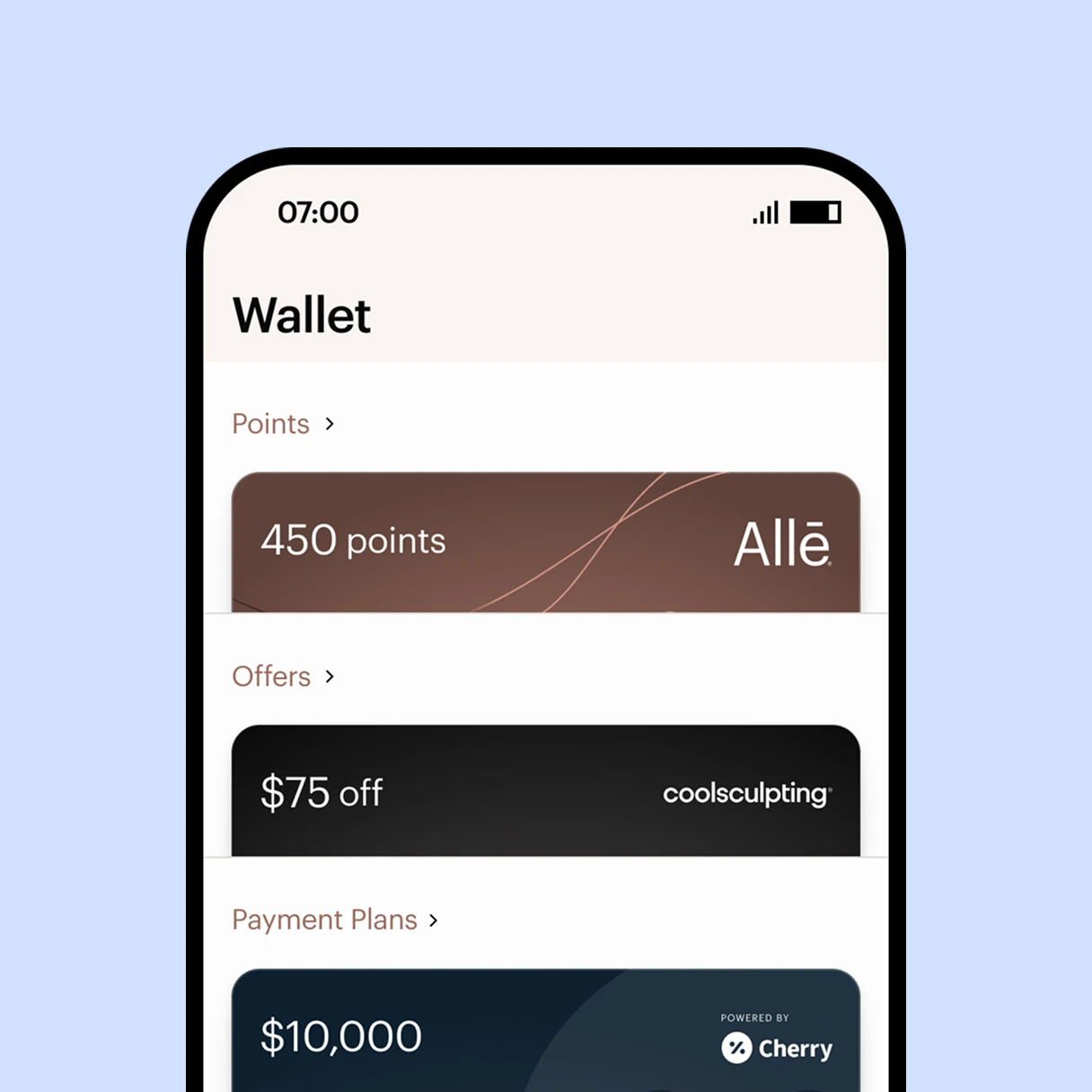 Screenshot of a phone showing how one can redeem savings