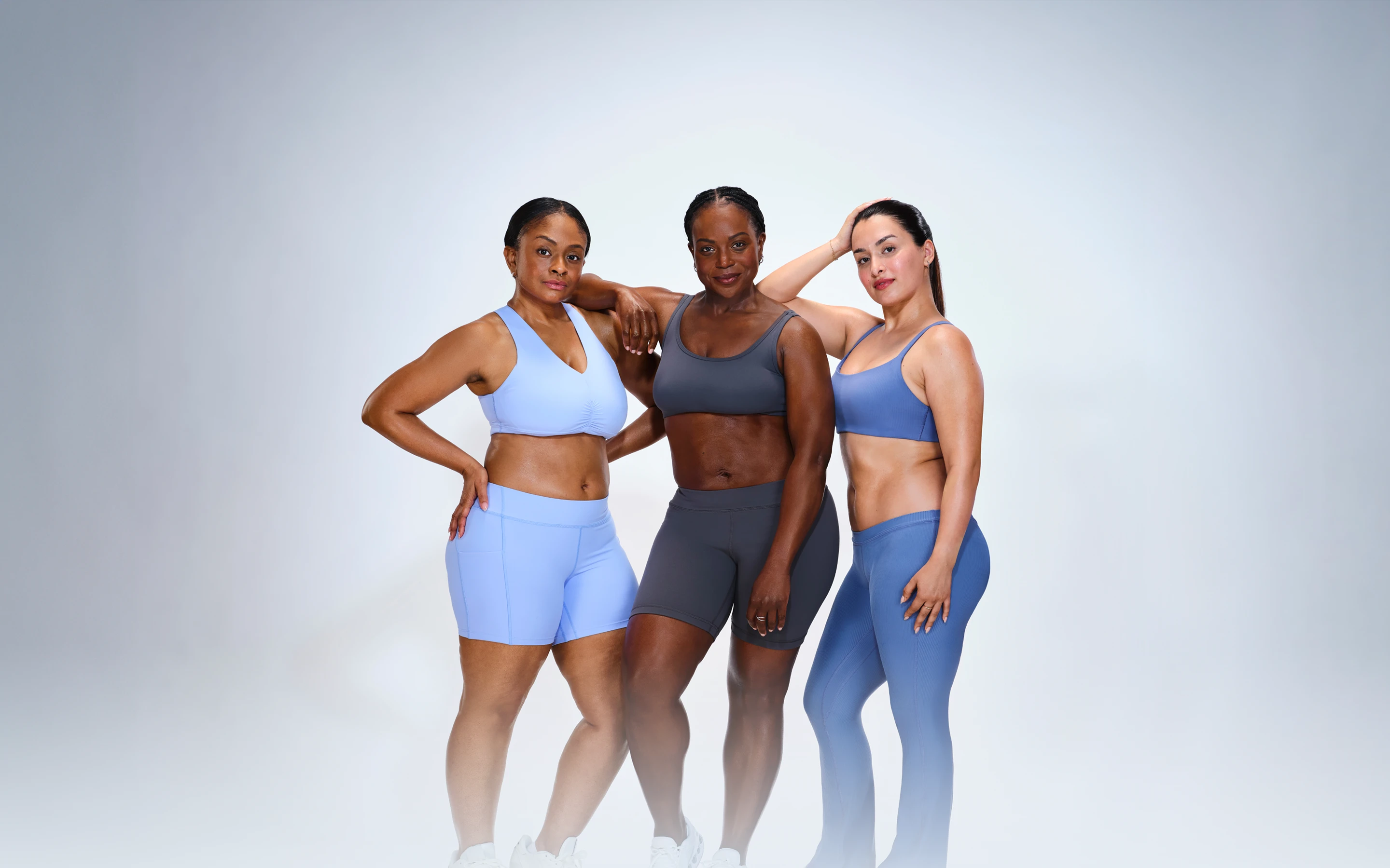 3 Female CoolSculpting models posing