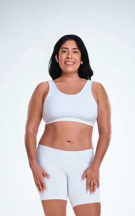 Latina female's CoolSculpting results