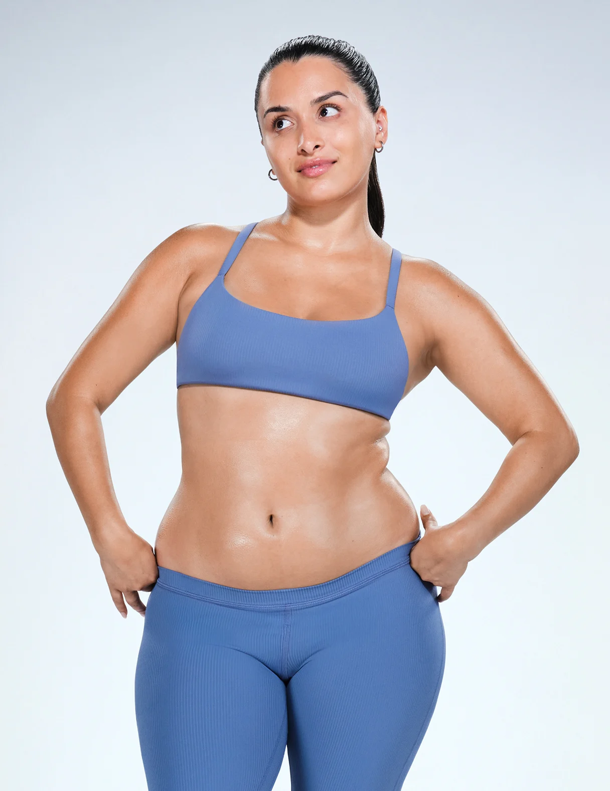 Latina CoolSculpting model showing her results